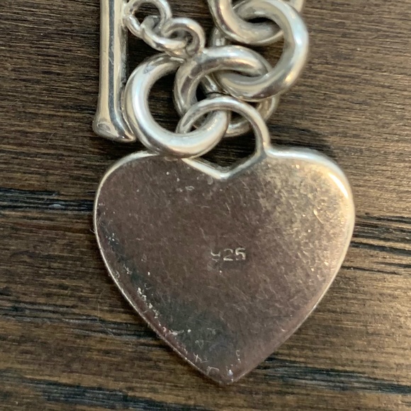 Sterling Silver Chain Necklace with Heart - Picture 5 of 6